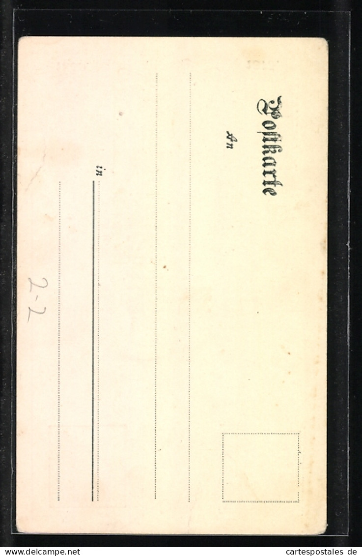AK Abschiedslied Der Württembergischen Briefmarken, Briefmarken Von 1851-1857-1869-1875, Postgeschichte  - Francobolli (rappresentazioni)