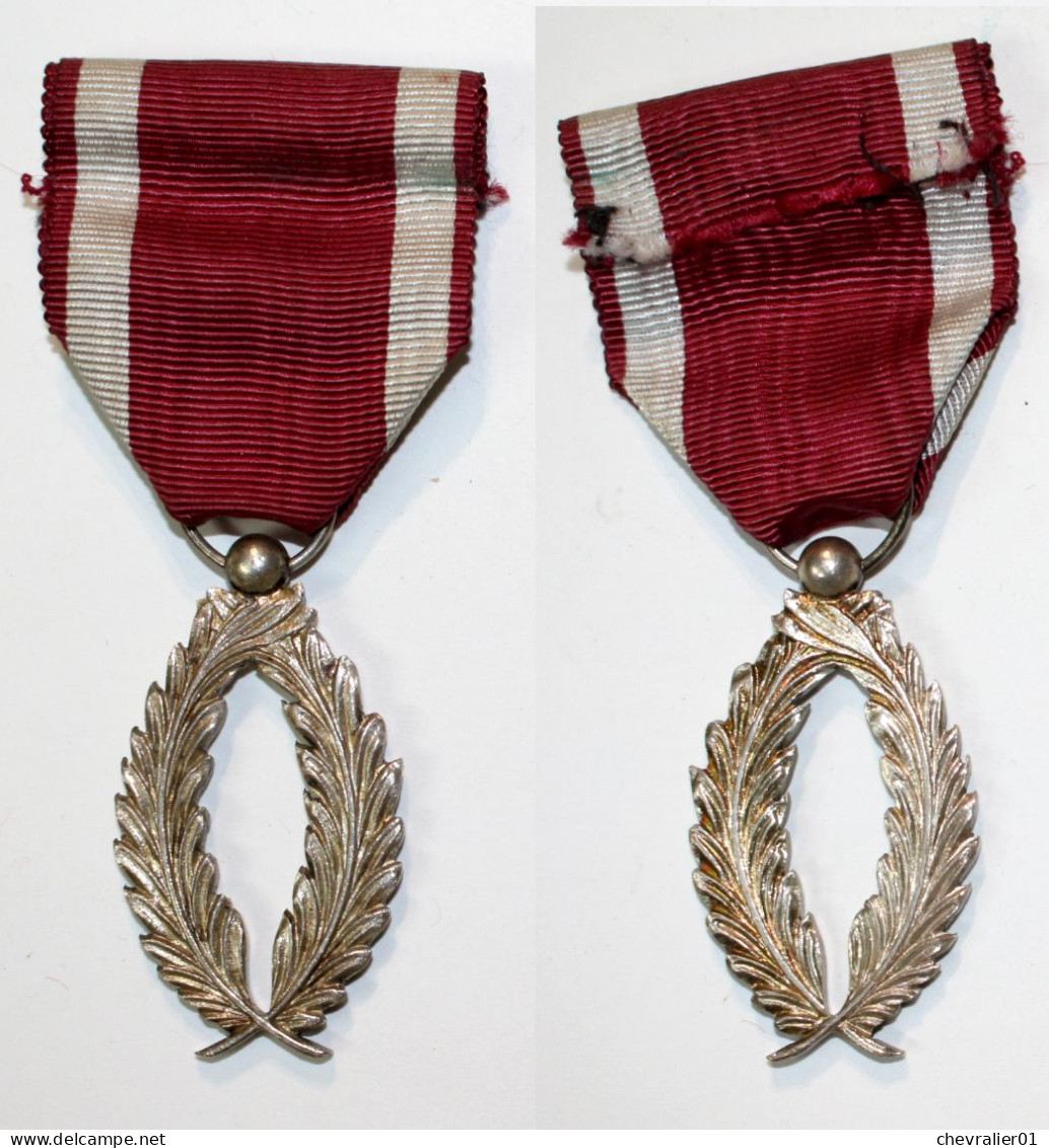 Médaille-BE-012A_Ordre De La Couronne_Palmes Argent_D_21-12 - Bélgica