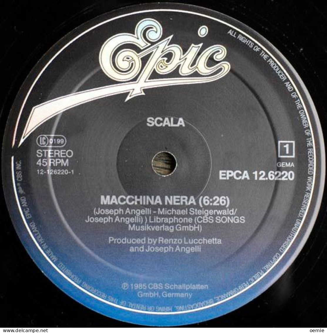 SCALA  MACHINE NERA - 45 T - Maxi-Single