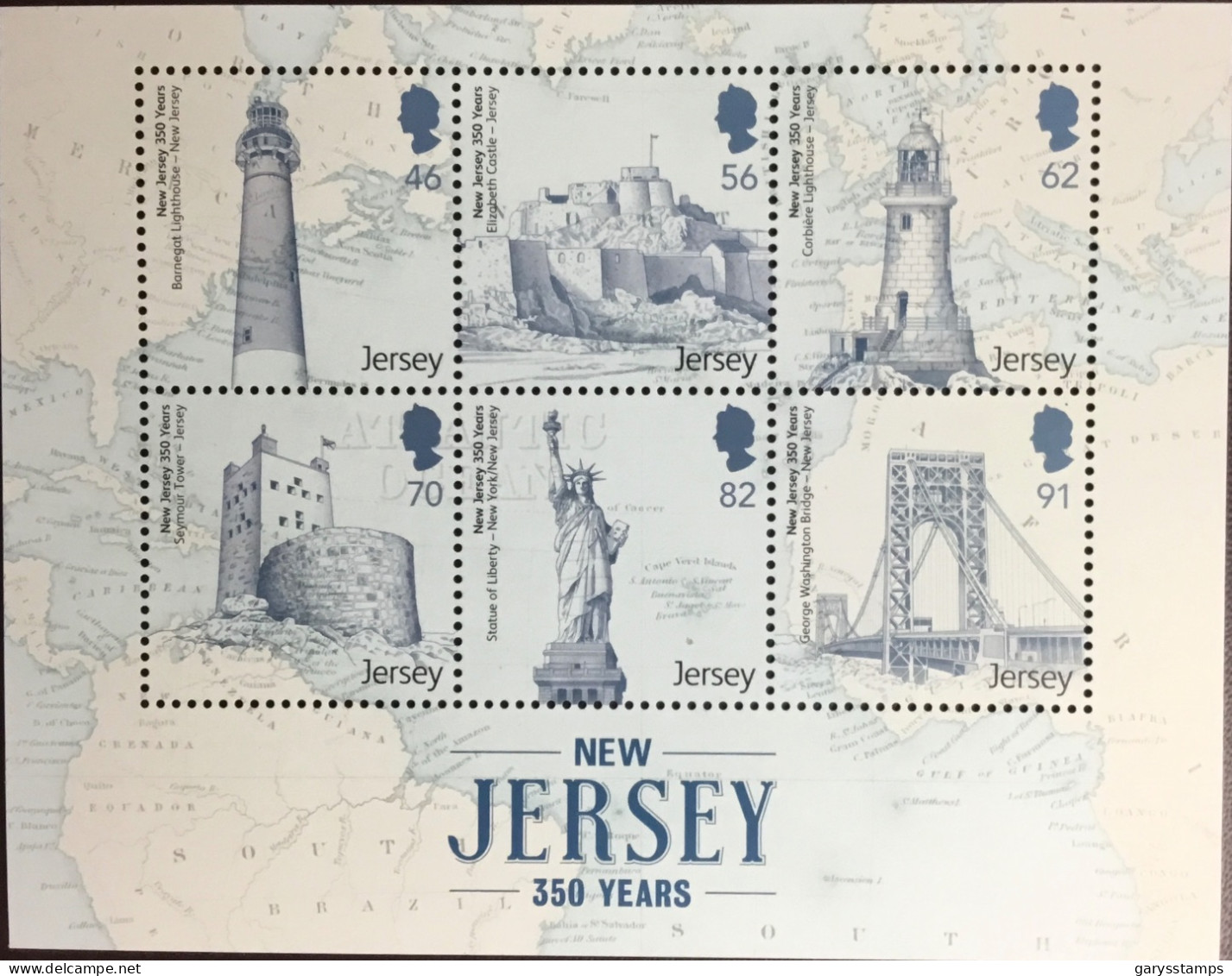 Jersey 2014 New Jersey Anniversary Sheetlet MNH - Jersey