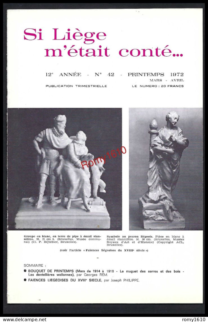 SI LIEGE M'ETAIT CONTE... Année 1972. N°42, 43, 44, 45.  Complète. Avec Superbes Illustrations Et Publicités. - Belgium