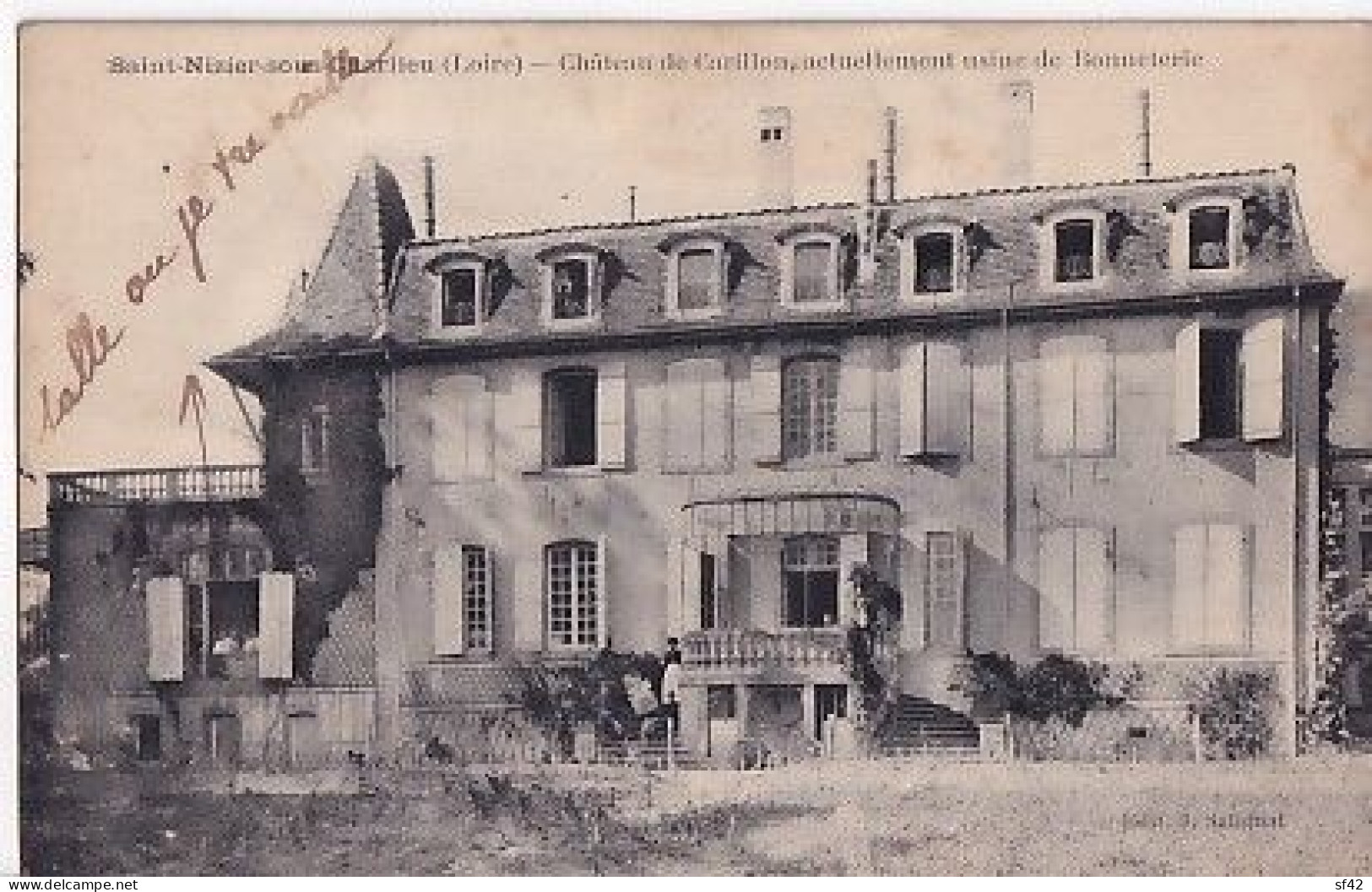 SAINT NIZIER SOUS CHARLIEU                     Chateau De Carillon. Usine De Bonneterie - Other & Unclassified
