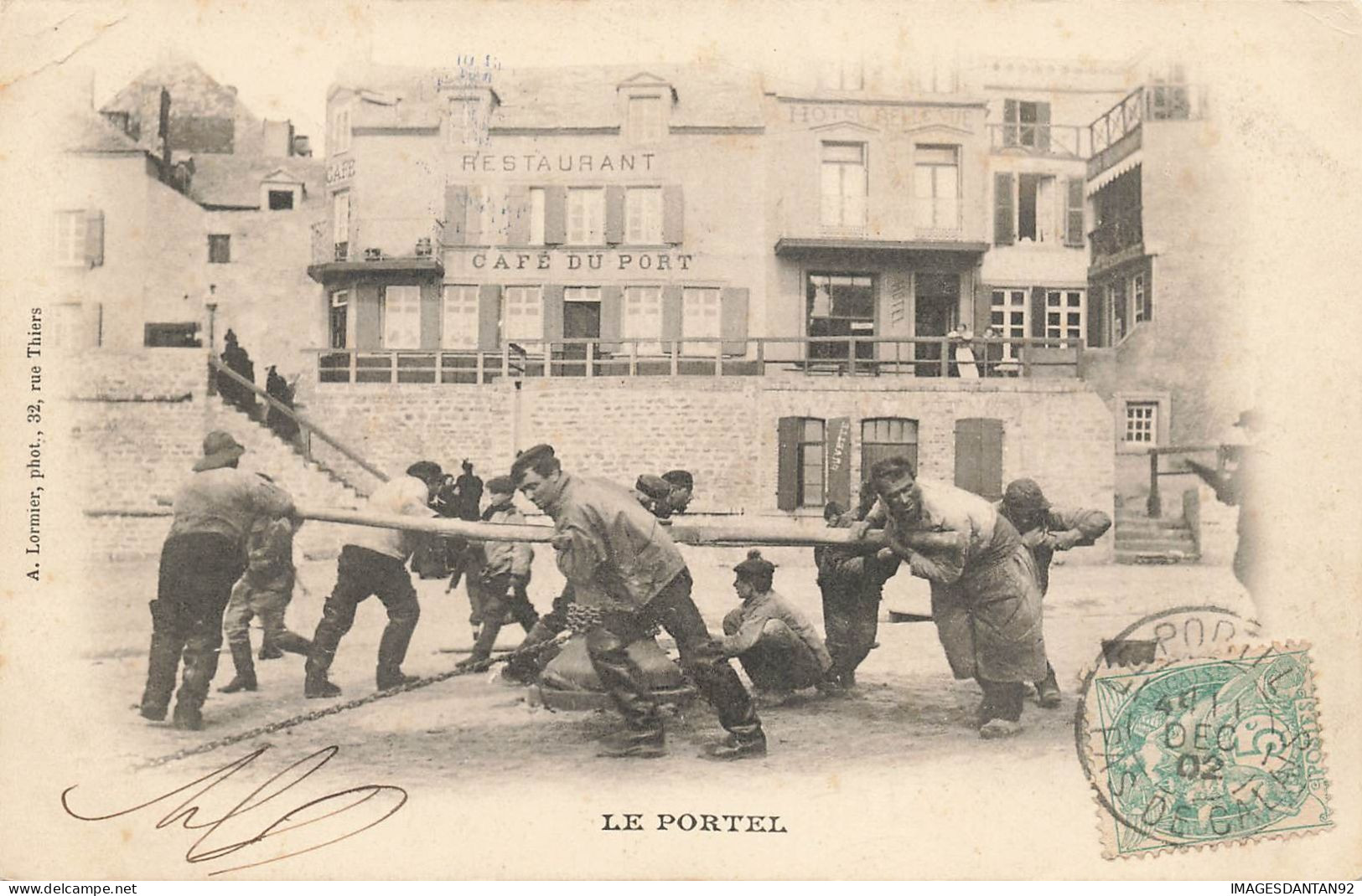 62 LE PORTEL #FG57196 CABESTAN GROUPE DE PECHEURS - Le Portel