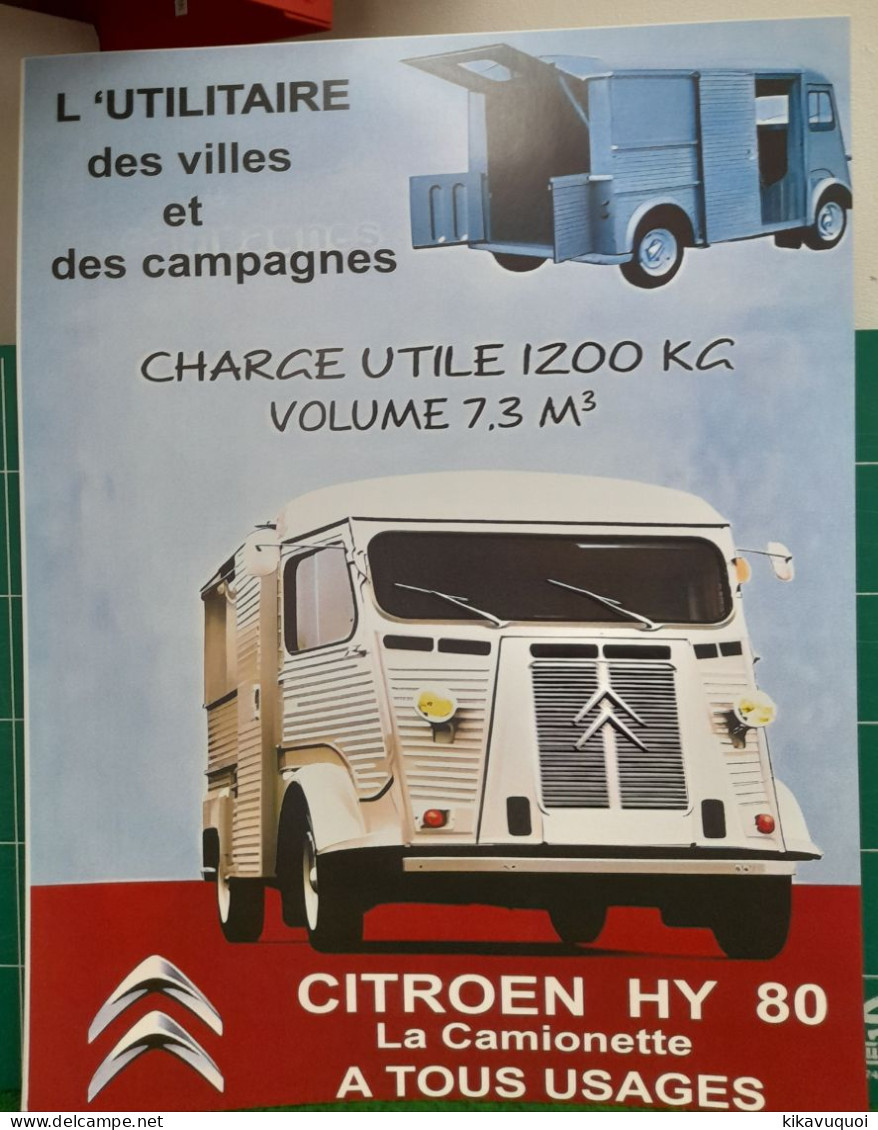 CITROEN HY - TYPE H 80 - AFFICHE POSTER - Voitures
