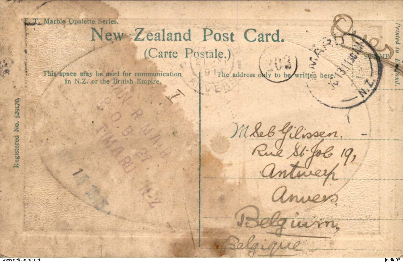 Nieuw Zeeland - New Zealand - Aramoho - Railway Station - Train - 1913 - New Zealand