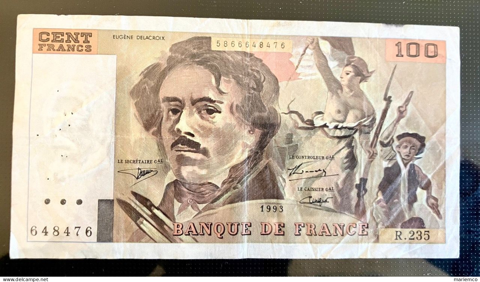 FRANCE BILLET 100FRS DELACROIX  R.235 - 1993 - 100 F 1978-1995 ''Delacroix''