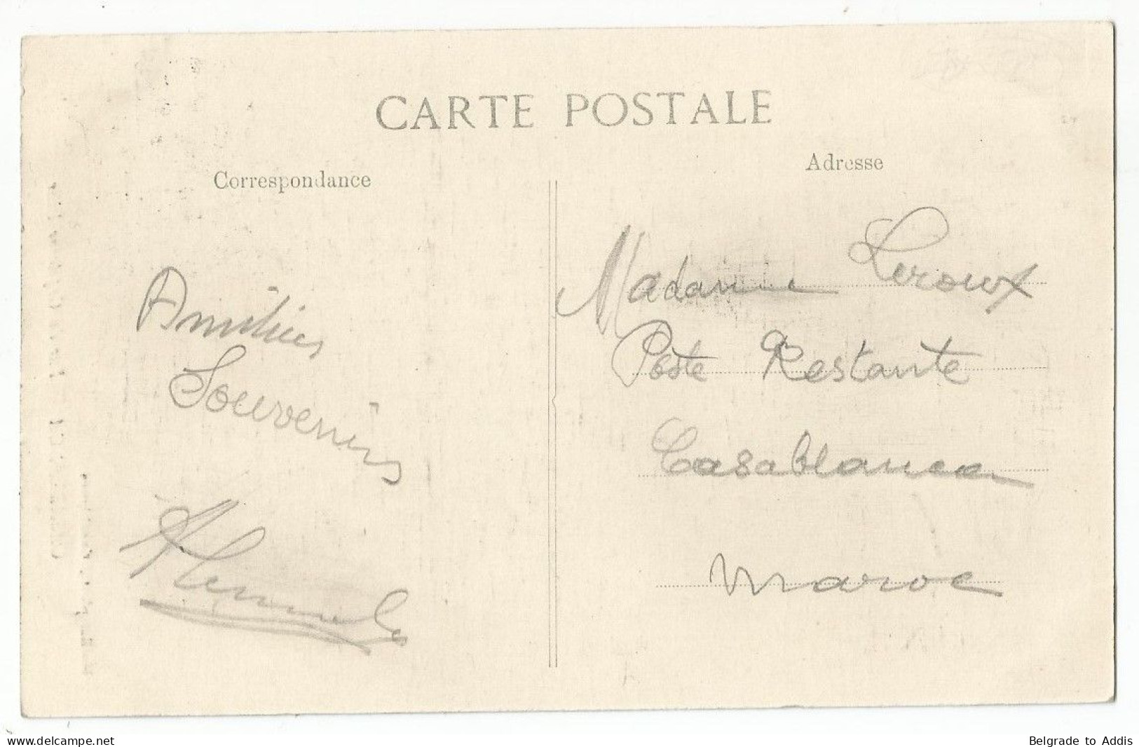 Maroc Postes Chérifiennes Carte Postale 1913 - Lokale Post