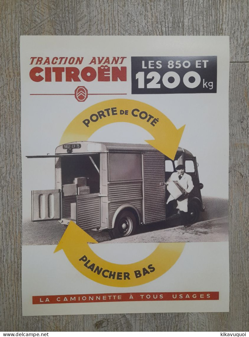 CITROEN HY - TYPE H 1200 KG - AFFICHE POSTER - KFZ