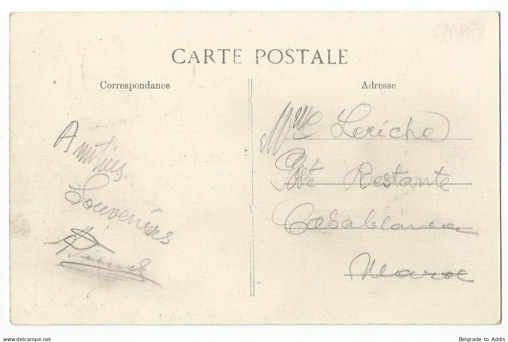 Maroc Postes Chérifiennes Carte Postale 1913 - Lokalausgaben