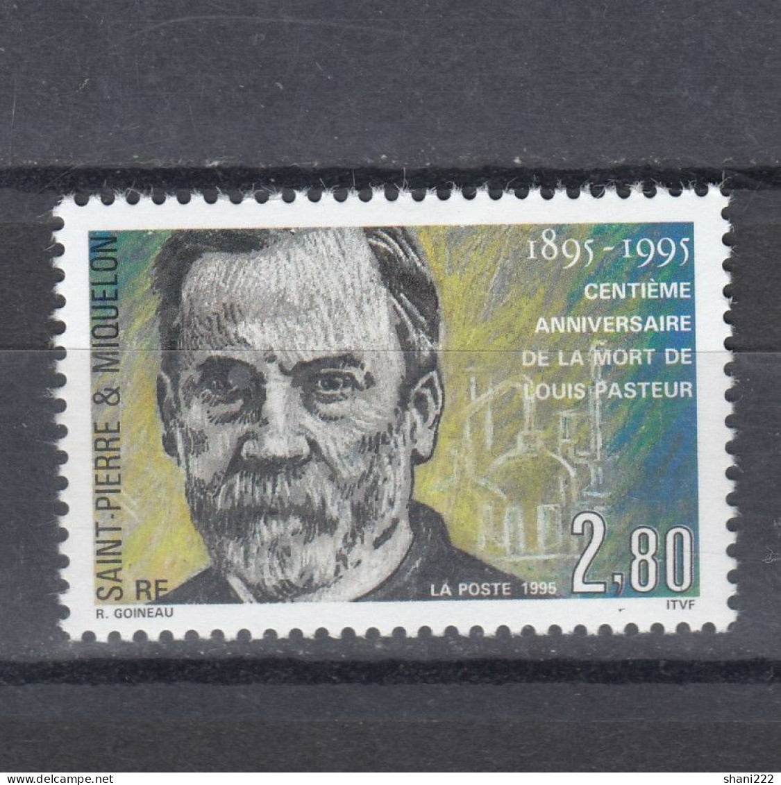 Saint Pierre & Miquelon -  1995 - Pasteur - MNH Stamp (e-357) - Nuevos