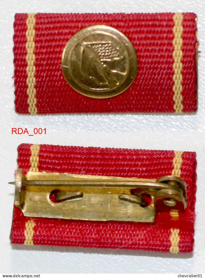 Médaille-RDA-DDR_rubans De Rappel_4 Pièces_21-16 - RDA