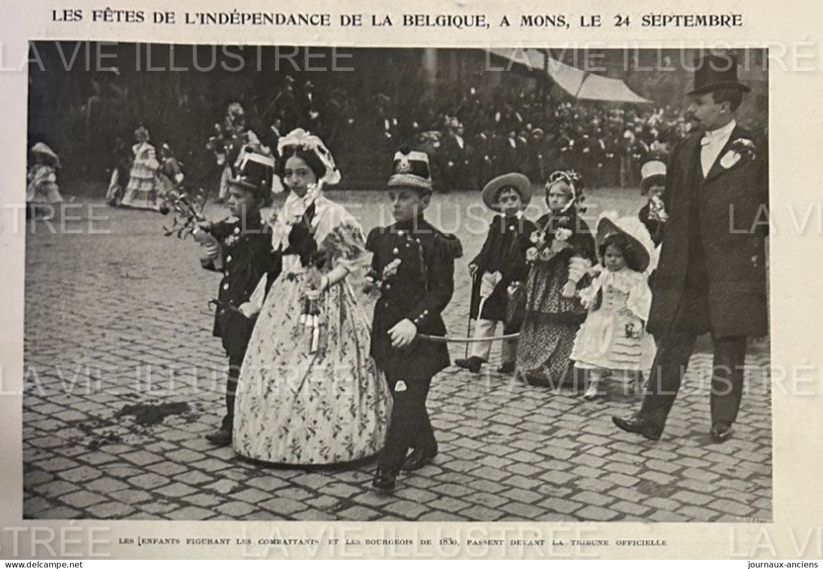 1905 BELGIQUE - MONS  - LES FETES DE L'INDEPENDANCE DE LA BELGIQUE - LA VIE ILLUSTRÉE - 1900 - 1949