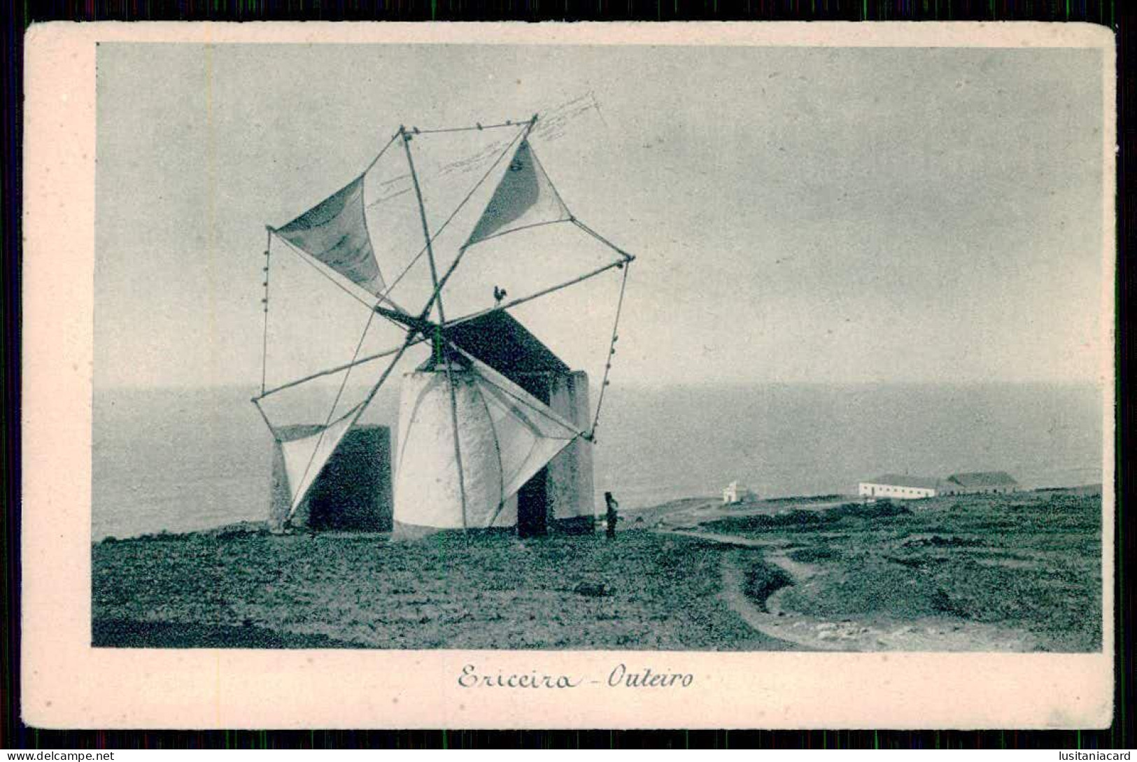 PORTUGAL -MAFRA - ERICEIRA -MOINHOS - Outeiro ( Ed. Da Sociedade Vinicola Da Carvoeira Lda.) Carte Postale - Windmühlen