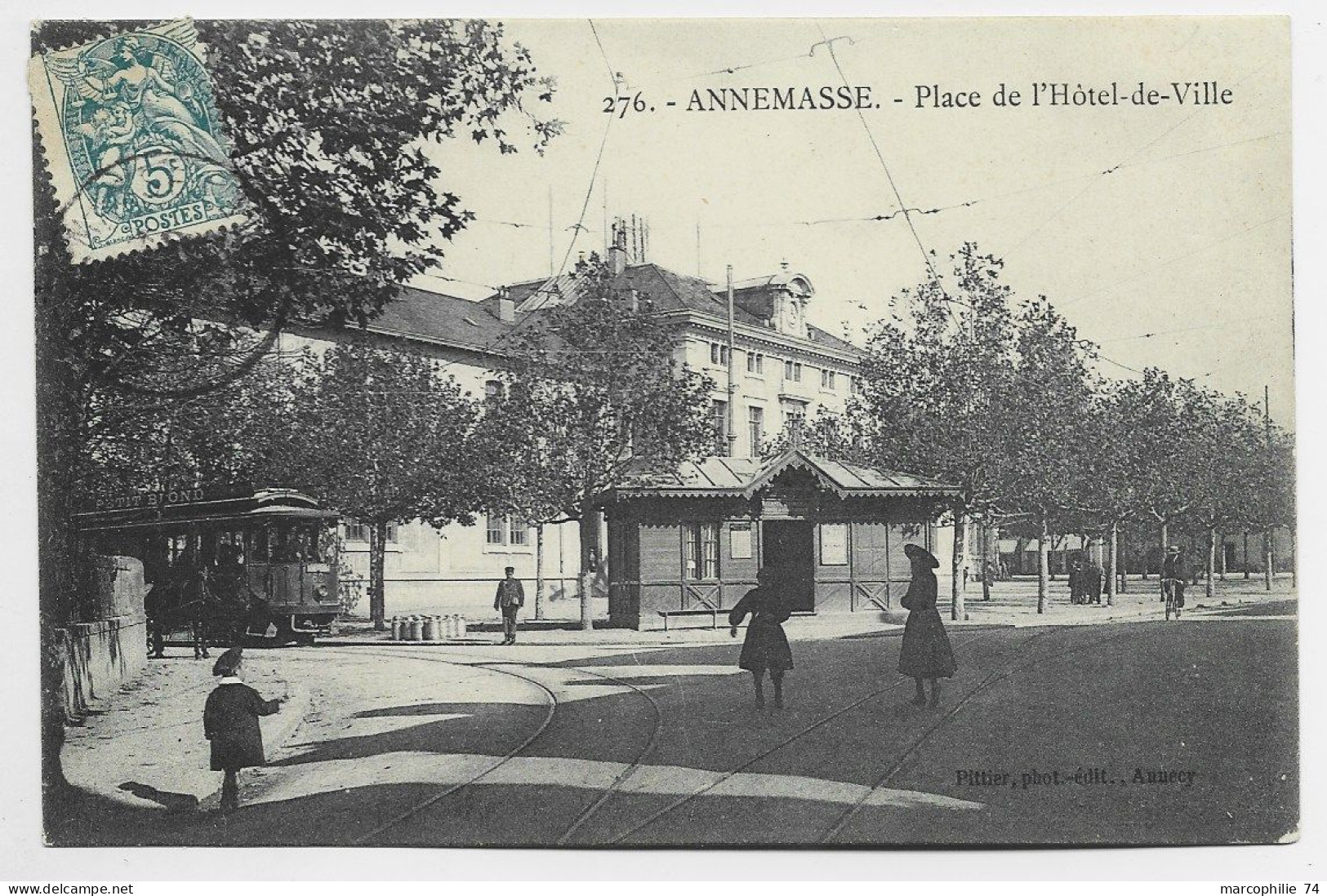 ANNEMASSE PLACE DE L' HOTEL DE VILLE UN JOUR  +TRAM - Annemasse