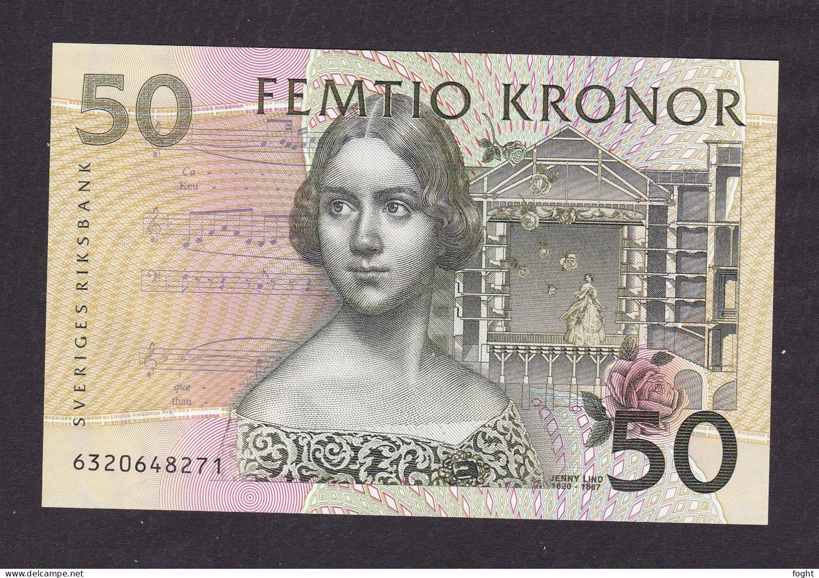 (199)6 Sweden Sveriges Riksbank Banknote 50 Kronor,P#62A - Sweden