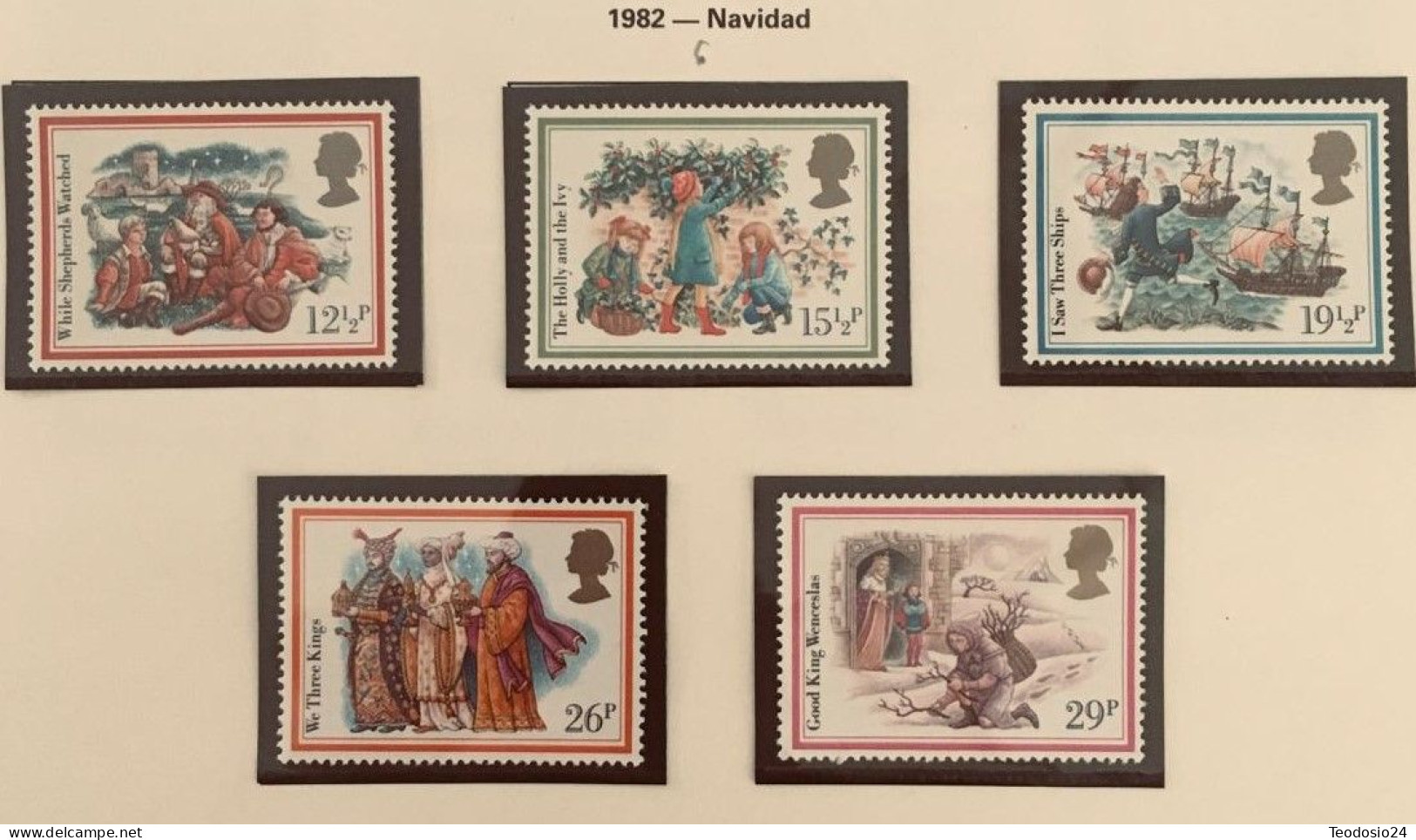 Gran Bretaña  1982 -NAVIDAD - NOEL - CHRISTMAS - YVERT 1062/1066 ** - Unused Stamps