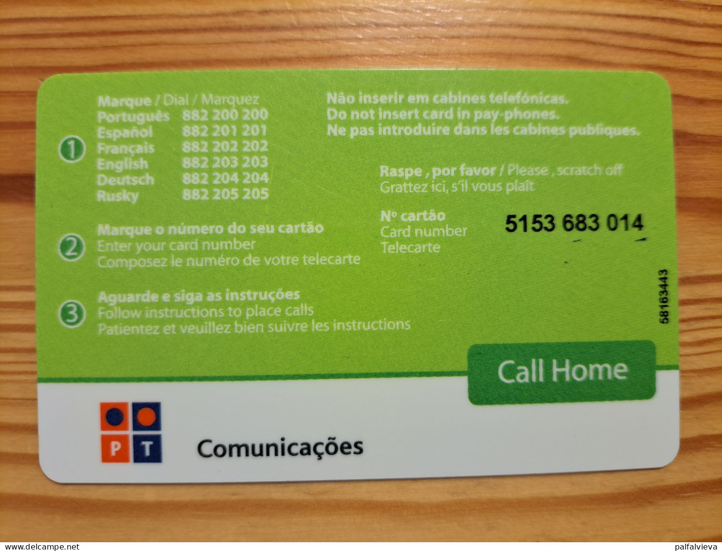 Prepaid Phonecard Portugal, PT, TAP - Portogallo