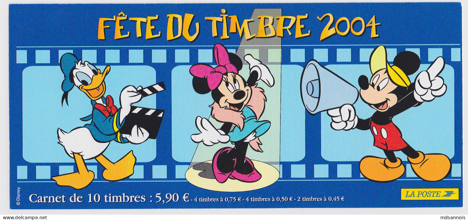 Carnet Neuf Non Plié Disney MICKEY, MINNIE, DONALD, Fête Du Timbre Année 2004 - Journée Du Timbre