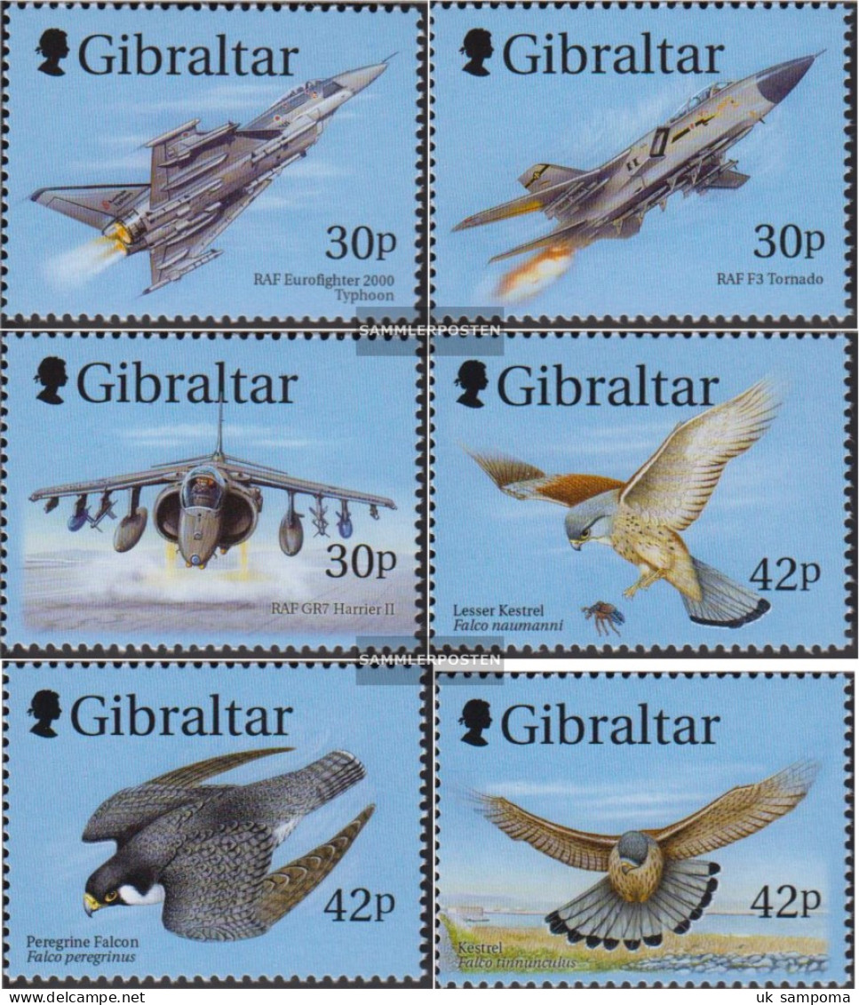 Gibraltar 880-885 (complete Issue) Unmounted Mint / Never Hinged 1999 Combat Aircraft - Gibraltar