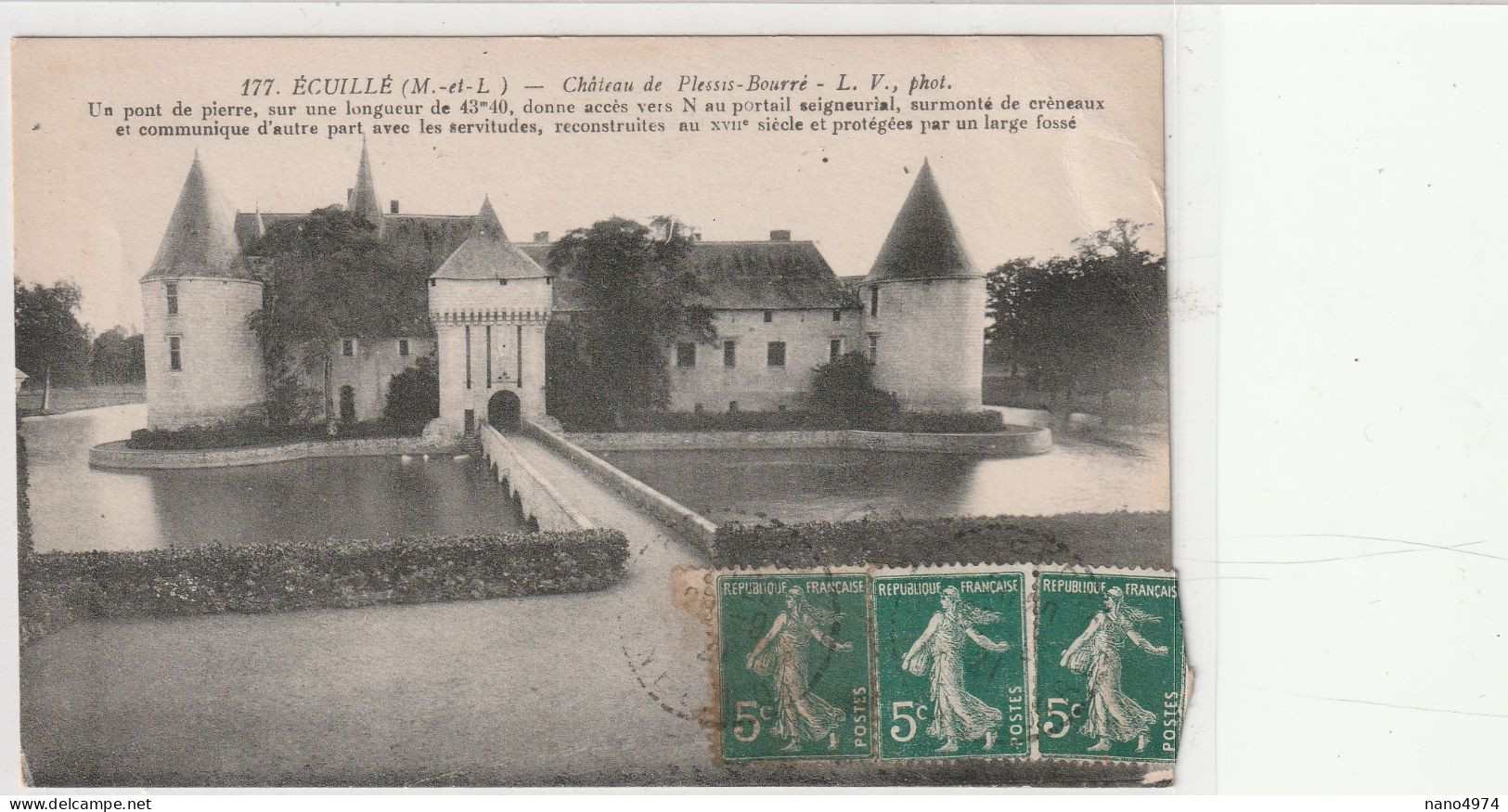 Ecuillé - Château De Plessis-Bourré - Autres & Non Classés