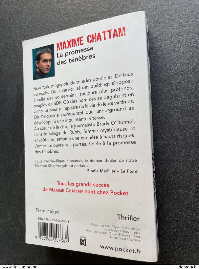POCKET Thriller N° 14414    LA PROMESSE DES TENEBRES    Maxime CHATTAM - Autres & Non Classés