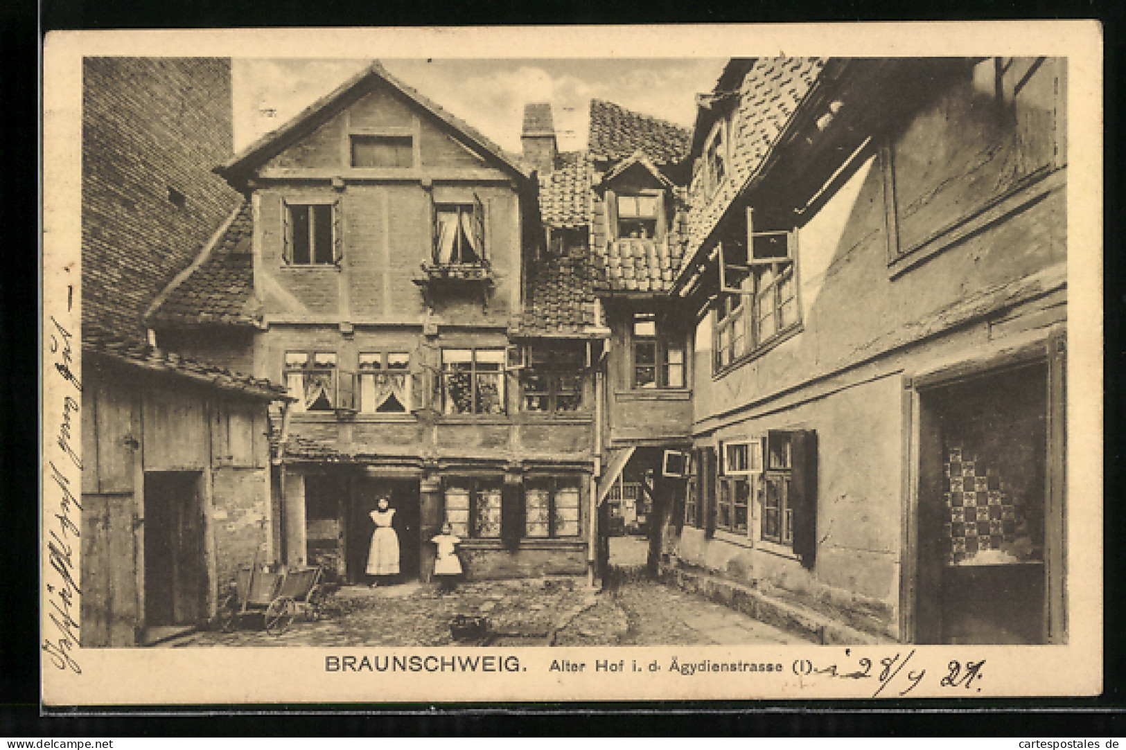 AK Braunschweig, Alter Hof I. D. Ägydienstrasse  - Braunschweig