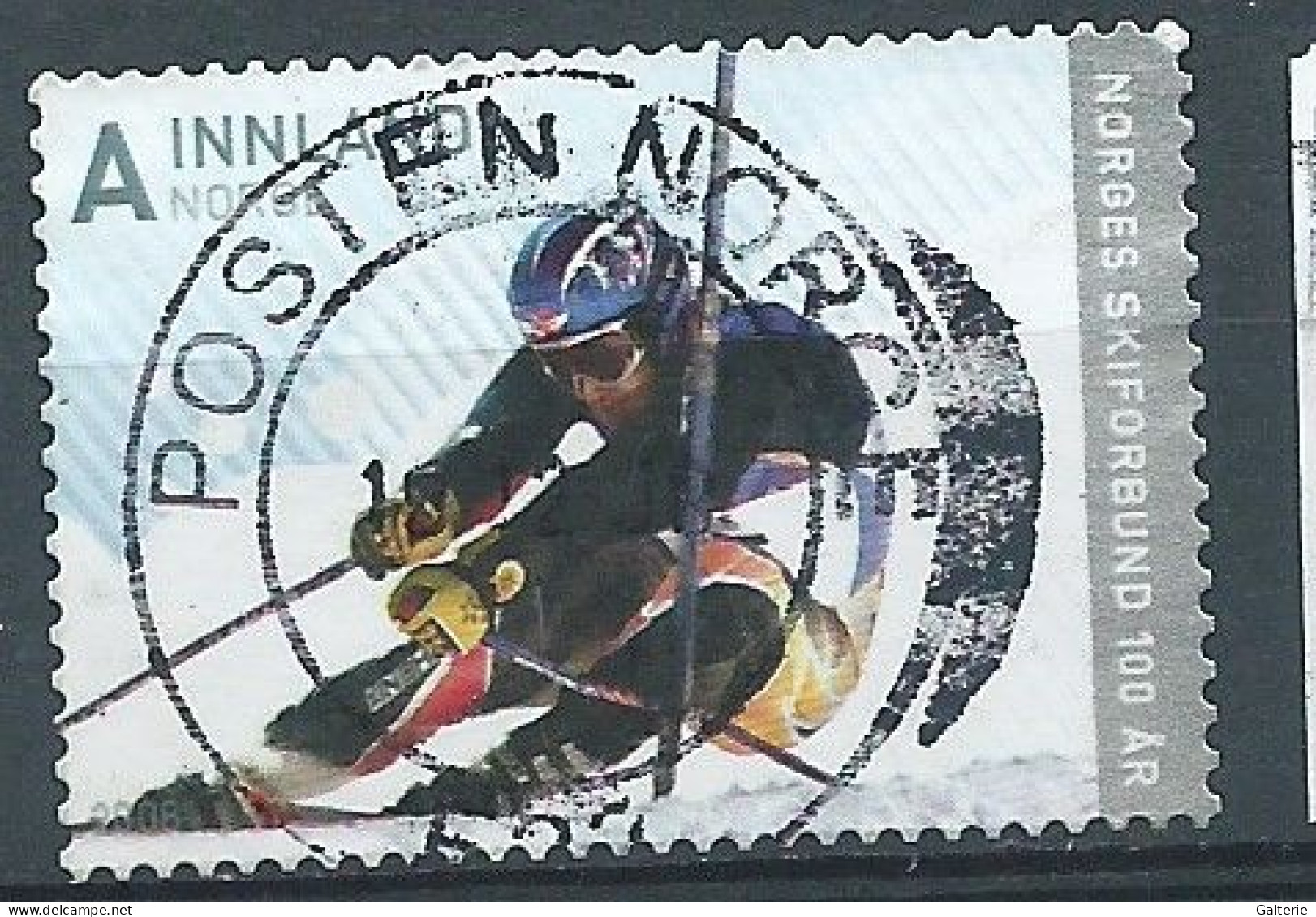 NORVEGE - Obl - 2008 - YT N° 1646 - 100e Anniv De La Federation Norvegienne De Ski - Used Stamps