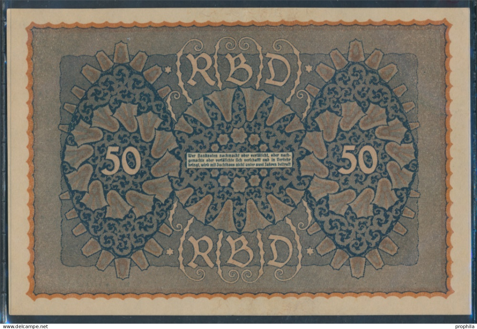 Deutsches Reich Rosenbg: 62d, Reihe 4 Bankfrisch 1919 50 Mark (10298884 - 50 Mark