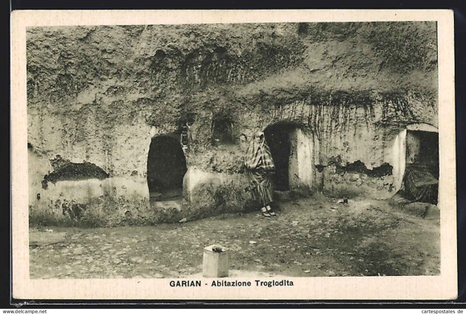 CPA Garian, Abitazione Troglodita  - Libyen