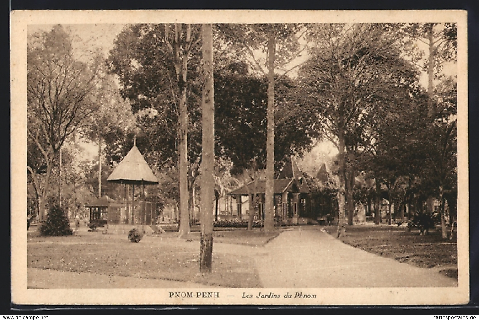 AK Pnom-Penh, Les Jardins Du Phnom, Park  - Sonstige & Ohne Zuordnung