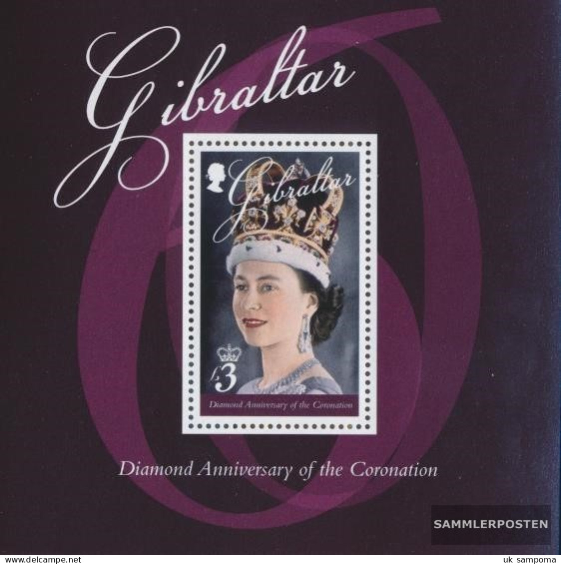 Gibraltar Block110 (complete Issue) Unmounted Mint / Never Hinged 2013 60 Years Coronation Elizabeth II. - Gibraltar