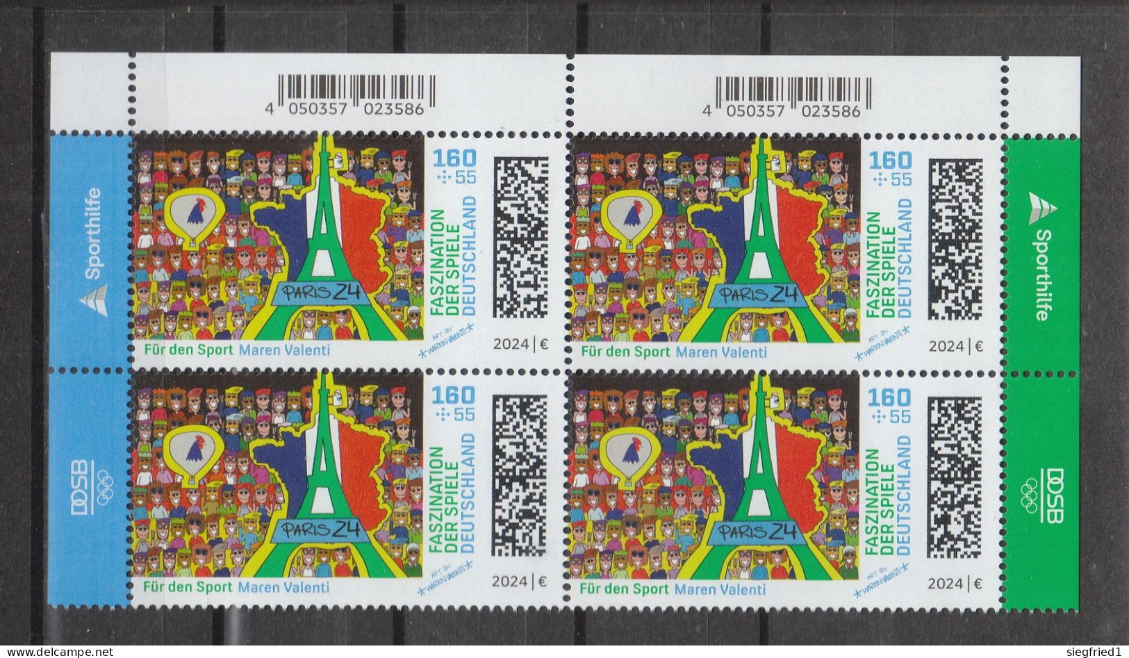 Deutschland BRD **  3825-3827 Olympische Spiele Paris 2024  Neuausgabe 2.5.2024 - Unused Stamps