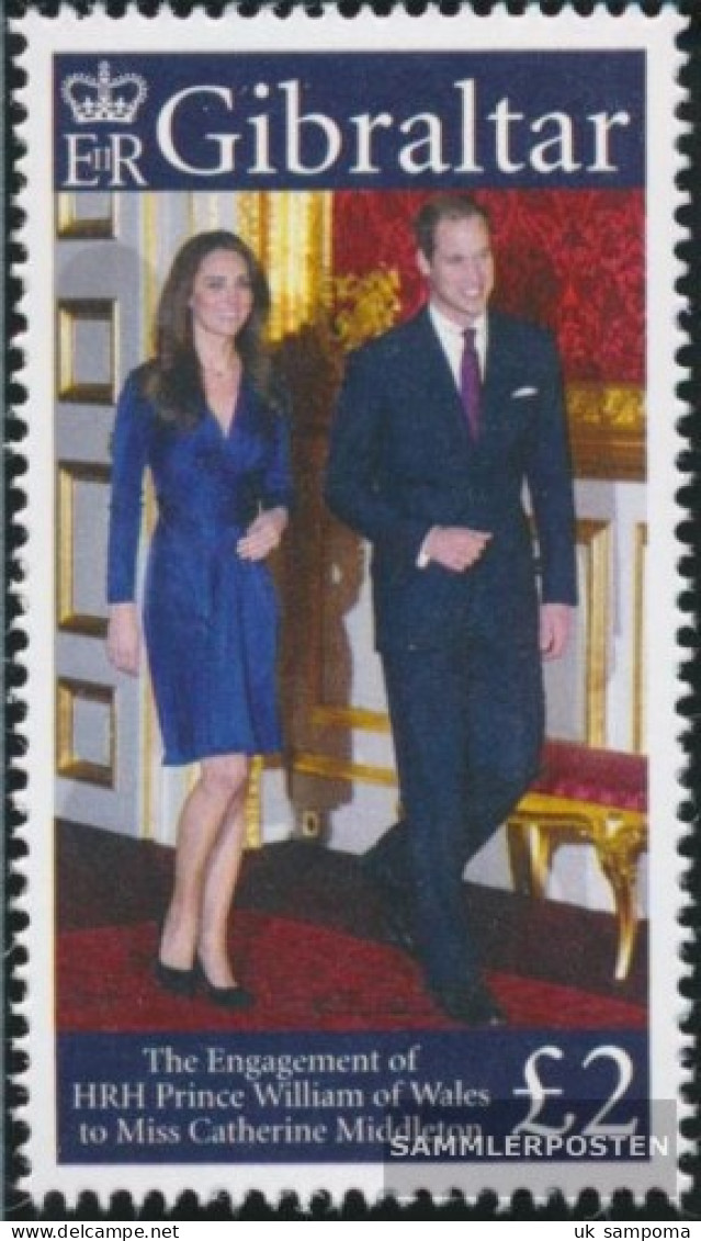 Gibraltar 1404 (complete Issue) Unmounted Mint / Never Hinged 2011 Engagements Prince William - Gibraltar
