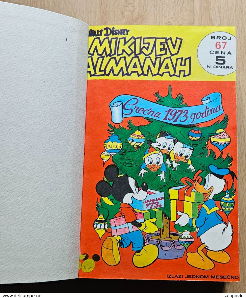 MIKIJEV ALMANAH 12 Numbers Bound 67 - 78, Vintage Comic Book Yugoslavia Yugoslavian Mickey Mouse Disney Comics - Comics & Mangas (other Languages)