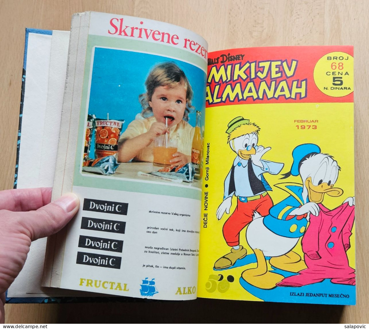 MIKIJEV ALMANAH 12 Numbers Bound 67 - 78, Vintage Comic Book Yugoslavia Yugoslavian Mickey Mouse Disney Comics - Cómics & Mangas (otros Lenguas)