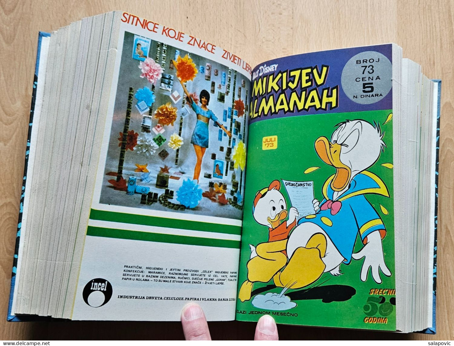 MIKIJEV ALMANAH 12 numbers bound 67 - 78, Vintage Comic Book Yugoslavia Yugoslavian Mickey Mouse Disney Comics