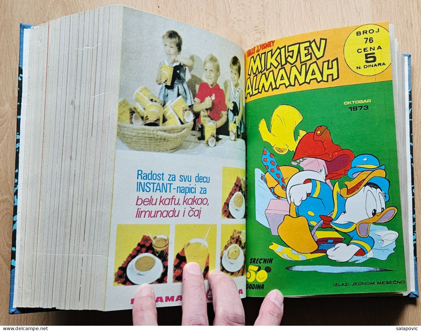 MIKIJEV ALMANAH 12 numbers bound 67 - 78, Vintage Comic Book Yugoslavia Yugoslavian Mickey Mouse Disney Comics