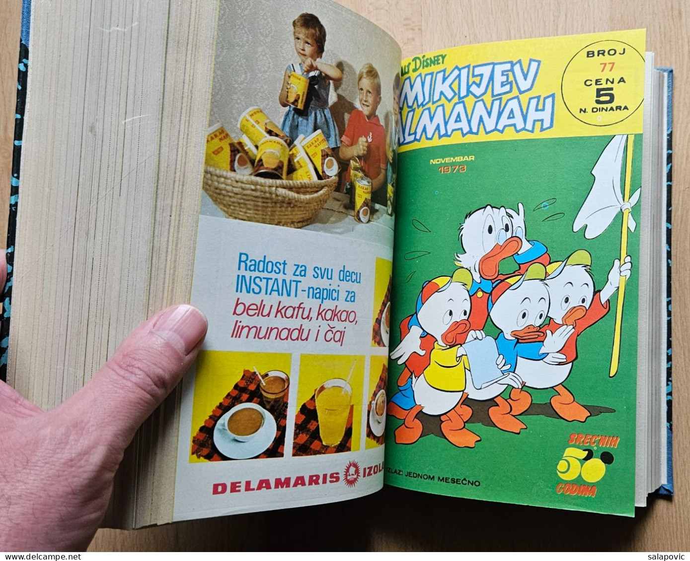 MIKIJEV ALMANAH 12 numbers bound 67 - 78, Vintage Comic Book Yugoslavia Yugoslavian Mickey Mouse Disney Comics