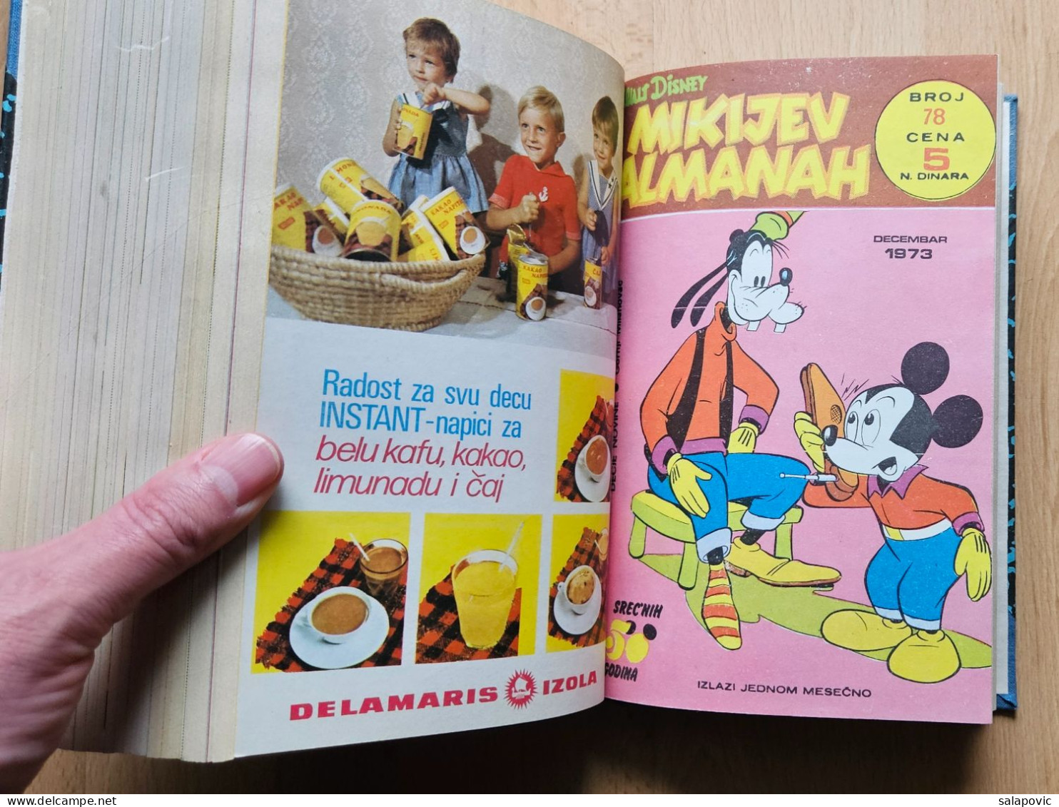 MIKIJEV ALMANAH 12 numbers bound 67 - 78, Vintage Comic Book Yugoslavia Yugoslavian Mickey Mouse Disney Comics