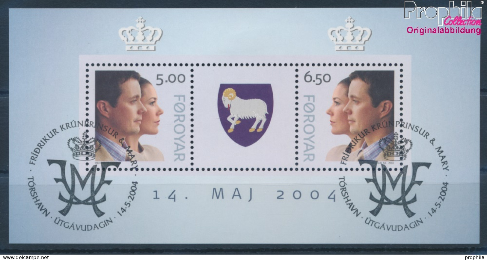 Dänemark - Färöer Block17 (kompl.Ausg.) Gestempelt 2004 Hochzeit Frederik Und Mary (10400804 - Isole Faroer