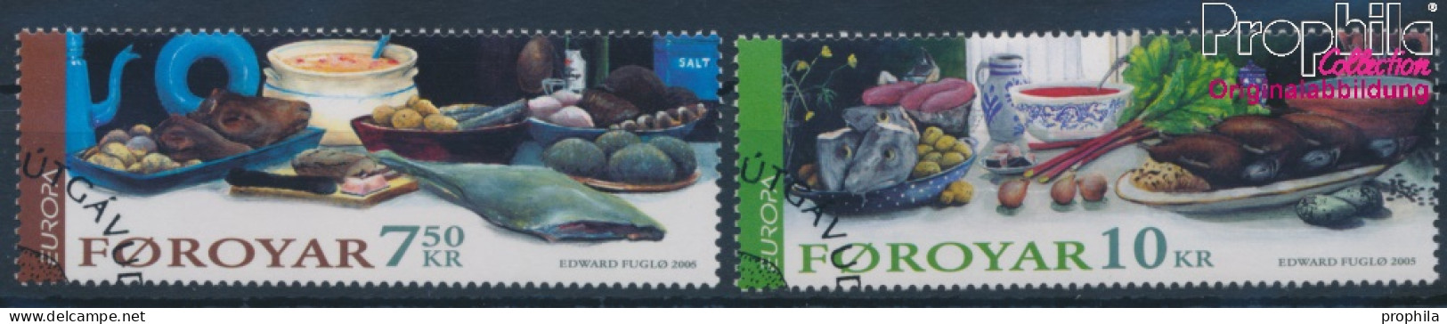 Dänemark - Färöer 528-529 (kompl.Ausg.) Gestempelt 2005 Europa: Gastronomie (10400644 - Faroe Islands