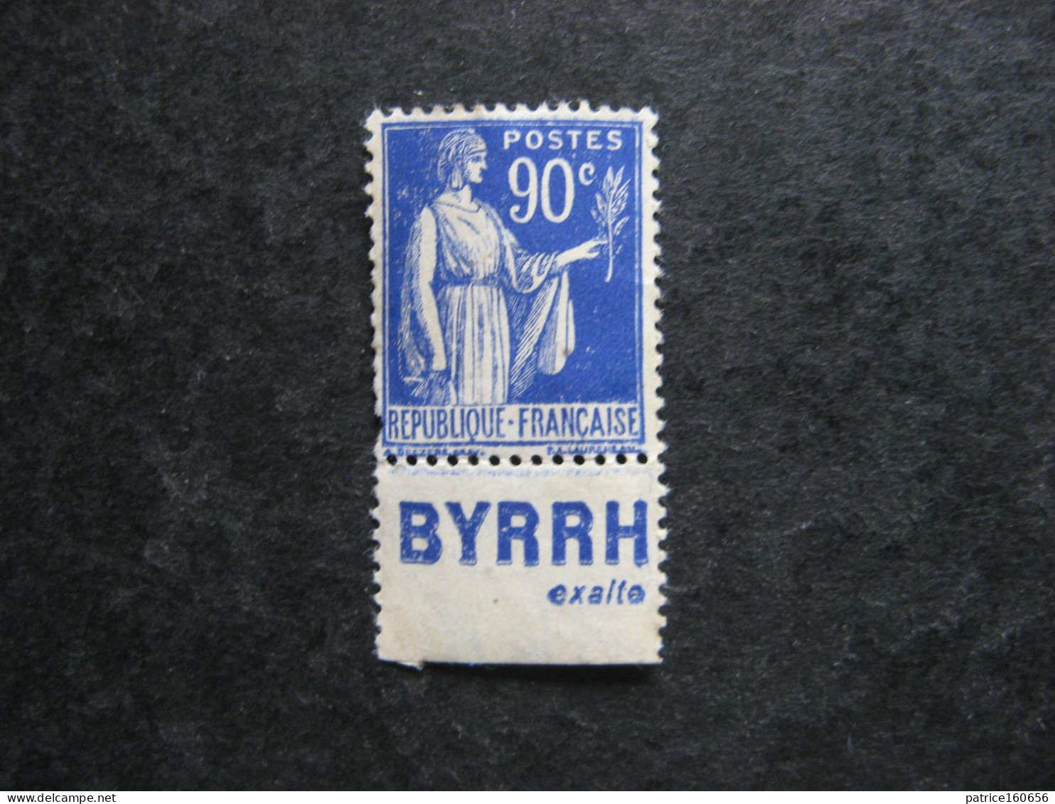 E). N° 368a, Neuf X. Avec PUB Inférieure " BYRRH ". - Neufs