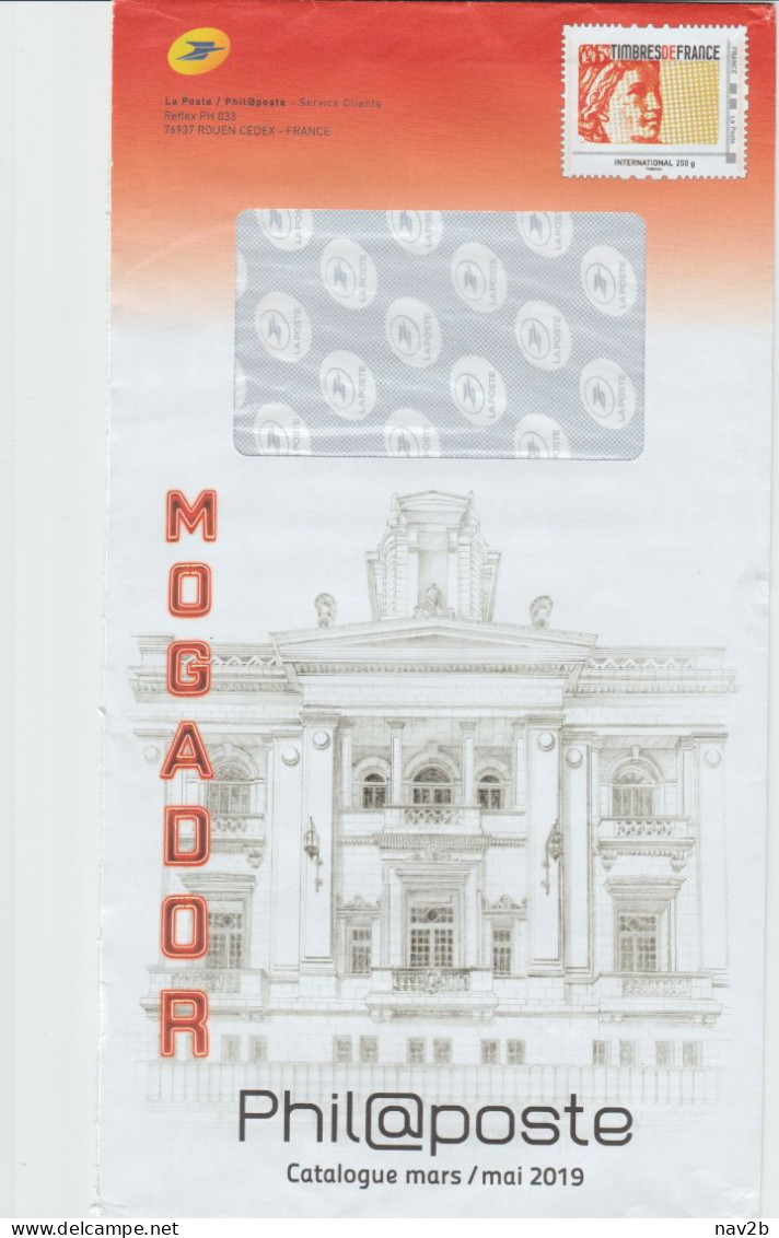 Entier Enveloppe TSC Philaposte . 2019 . Mogador . - Prêts-à-poster:Stamped On Demand & Semi-official Overprinting (1995-...)