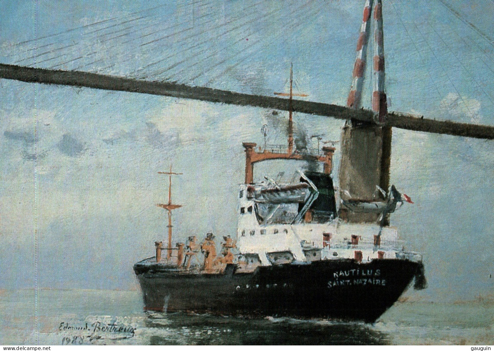 CPM - St NAZAIRE - Cargo "Le Nautilus" Illustration Edmond Bertreux - Edition Asso. - Koopvaardij