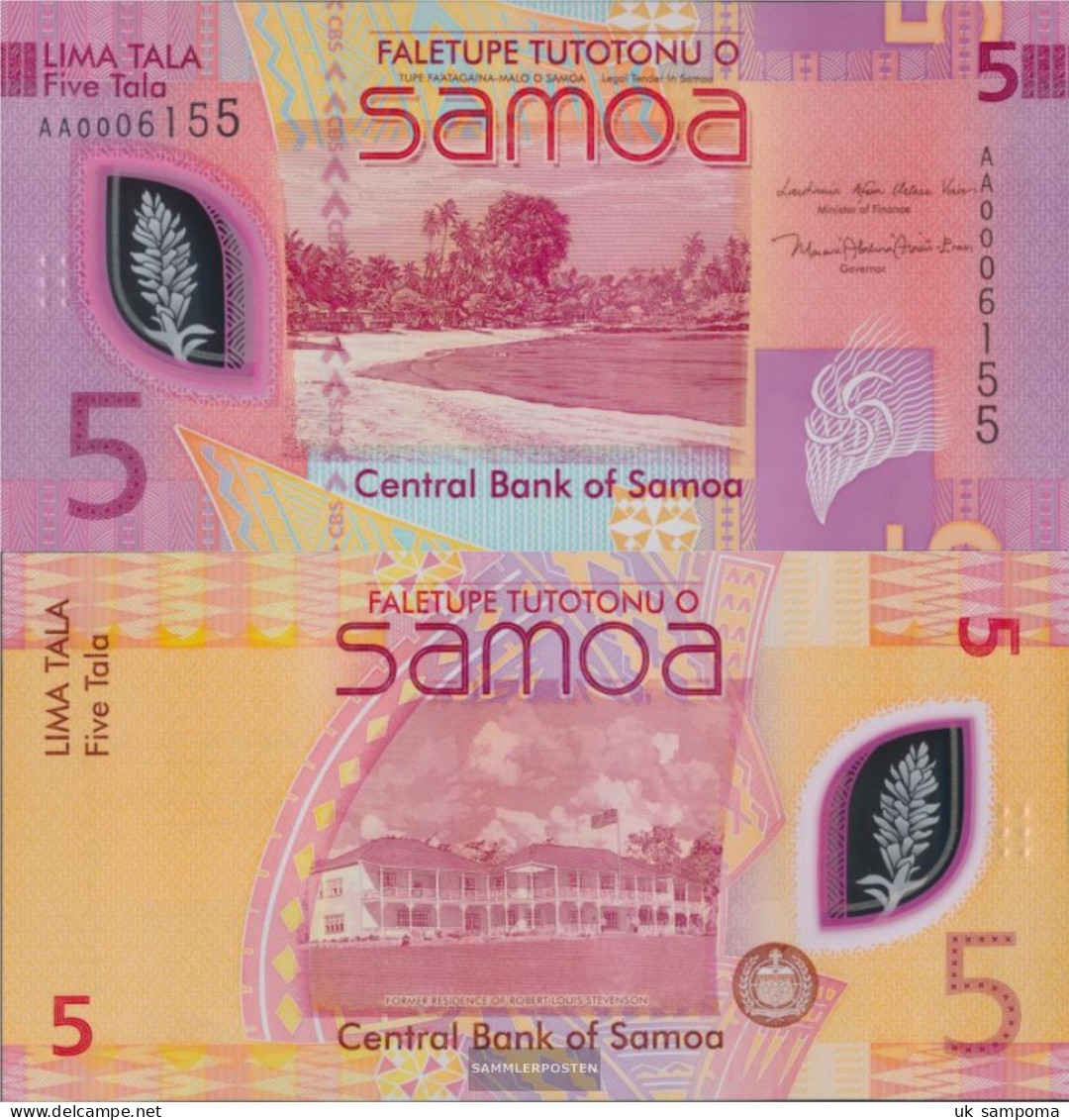 Samoa Pick-number: W47 Uncirculated 2023 5 Tala - Samoa