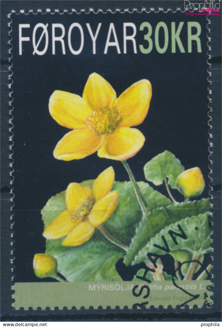 Dänemark - Färöer 646 (kompl.Ausg.) Gestempelt 2008 Nationalblume Der Färöer (10400825 - Isole Faroer