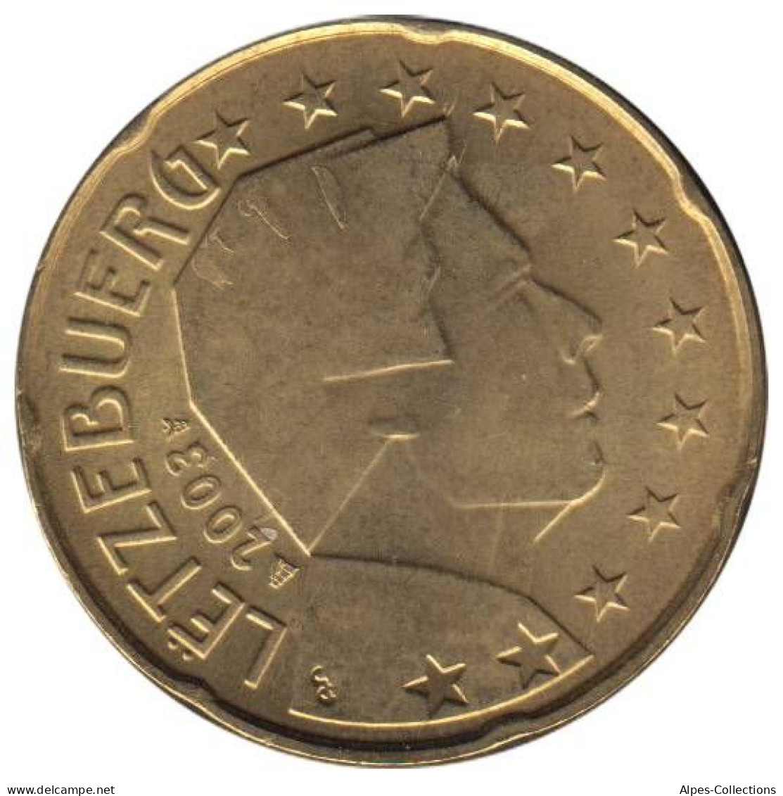 LU02003.1 - LUXEMBOURG - 20 Cents - 2003 - Luxemburg