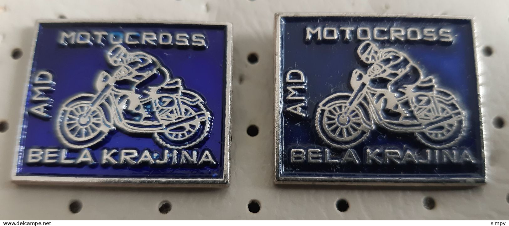 Motocross Club AMD Bela Krajina  Motorbike, Motorcycle Slovenia Ex Yugoslavia Pins - Motorfietsen
