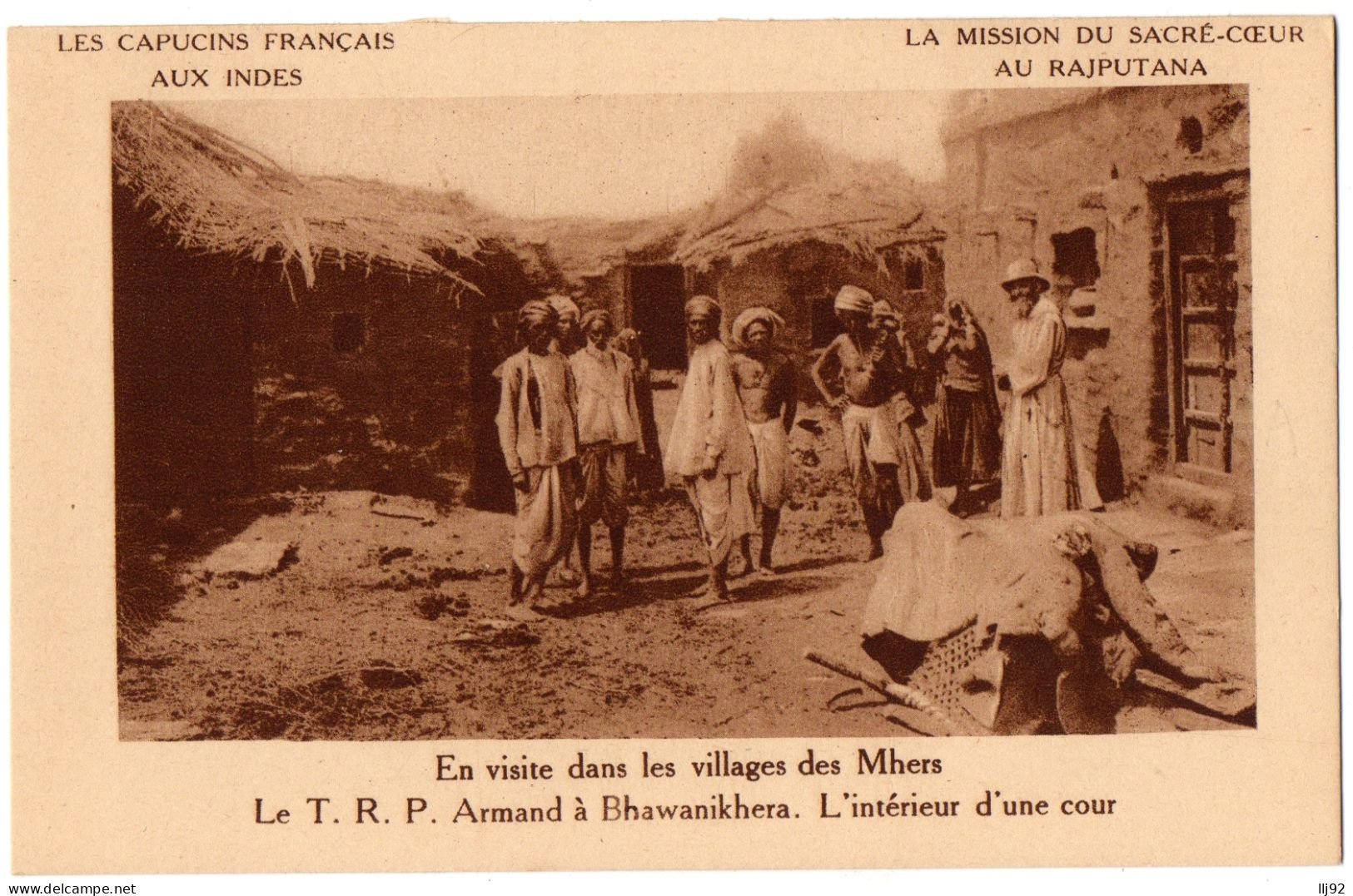 CPA INDE - Le T.R.P. Armand à Bhawanikhera - Capucins Français, Mission Du Sacré-coeur Au Rajputana. Ed. "Deo Gratias" - India