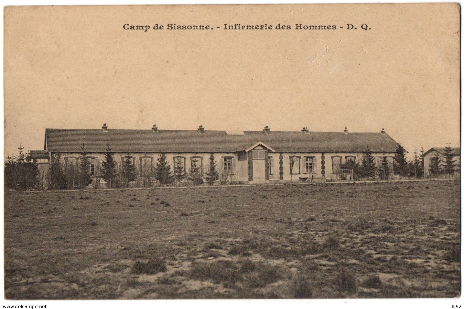 CPA 02 - Camp De SISSONNE (Aisne) - Infirmerie Des Hommes - D. Q. - Sissonne